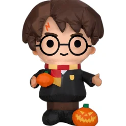 Party City Light-Up Halloween Harry Potter Inflatable Yard Decoration, 3Ft| Harry Potter Hogwarts