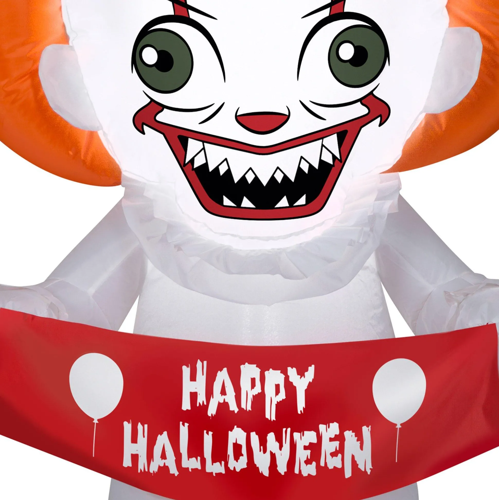 Party City Light-Up Halloween Pennywise Inflatable Yard Decoration, 4Ft - It| Inflatables & Blow-Ups