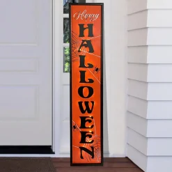 Party City Light-Up Happy Halloween Mdf Porch Sign, 42In| Decorations