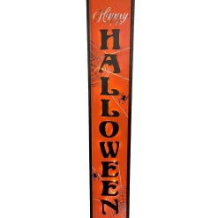 Party City Light-Up Happy Halloween Mdf Porch Sign, 42In| Door Décor & Signs