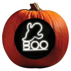Party City Light-Up Neon Ghost Pumpkin Carving Kit| Pumpkin Carving Kits