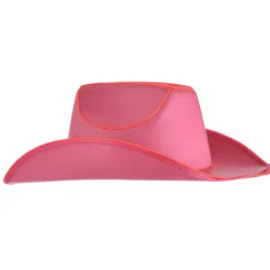 Outlet Light-Up Neon Pink Fabric Cowboy Hat Cowboy