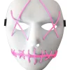 Sale Light-Up Pink Stitch Face Mask Scary