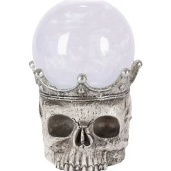 Party City Light-Up Smoky Led Plastic Skull Water Globe, 7.5In| Decorations