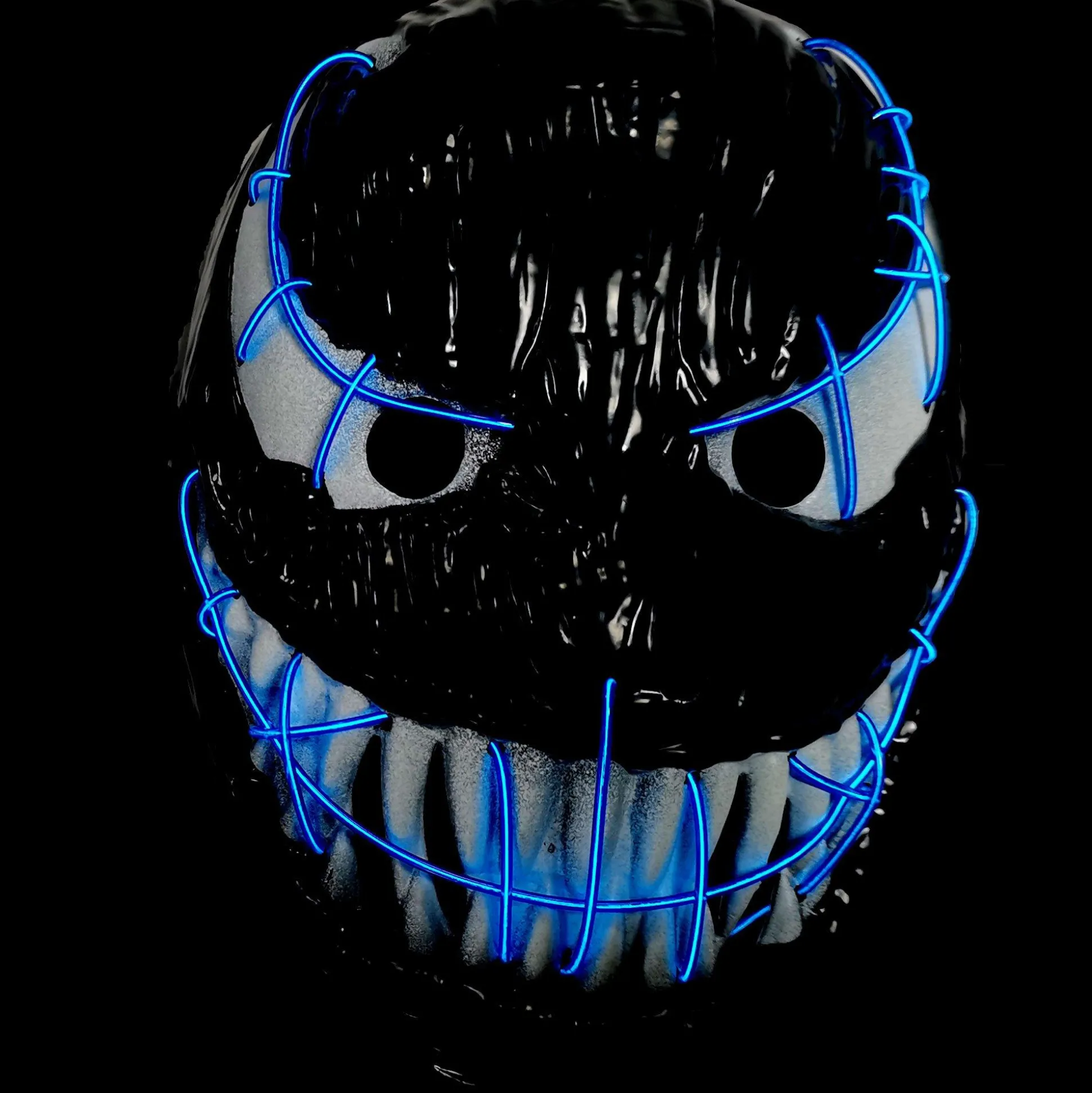 Discount Light-Up Wide Mouth Monster Mask, 16In X 18In Scary