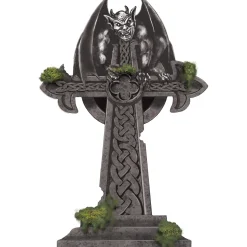 Party City Living Gargoyle Tombstone, 9.8In X 19.2In| Tombstones & Fencing