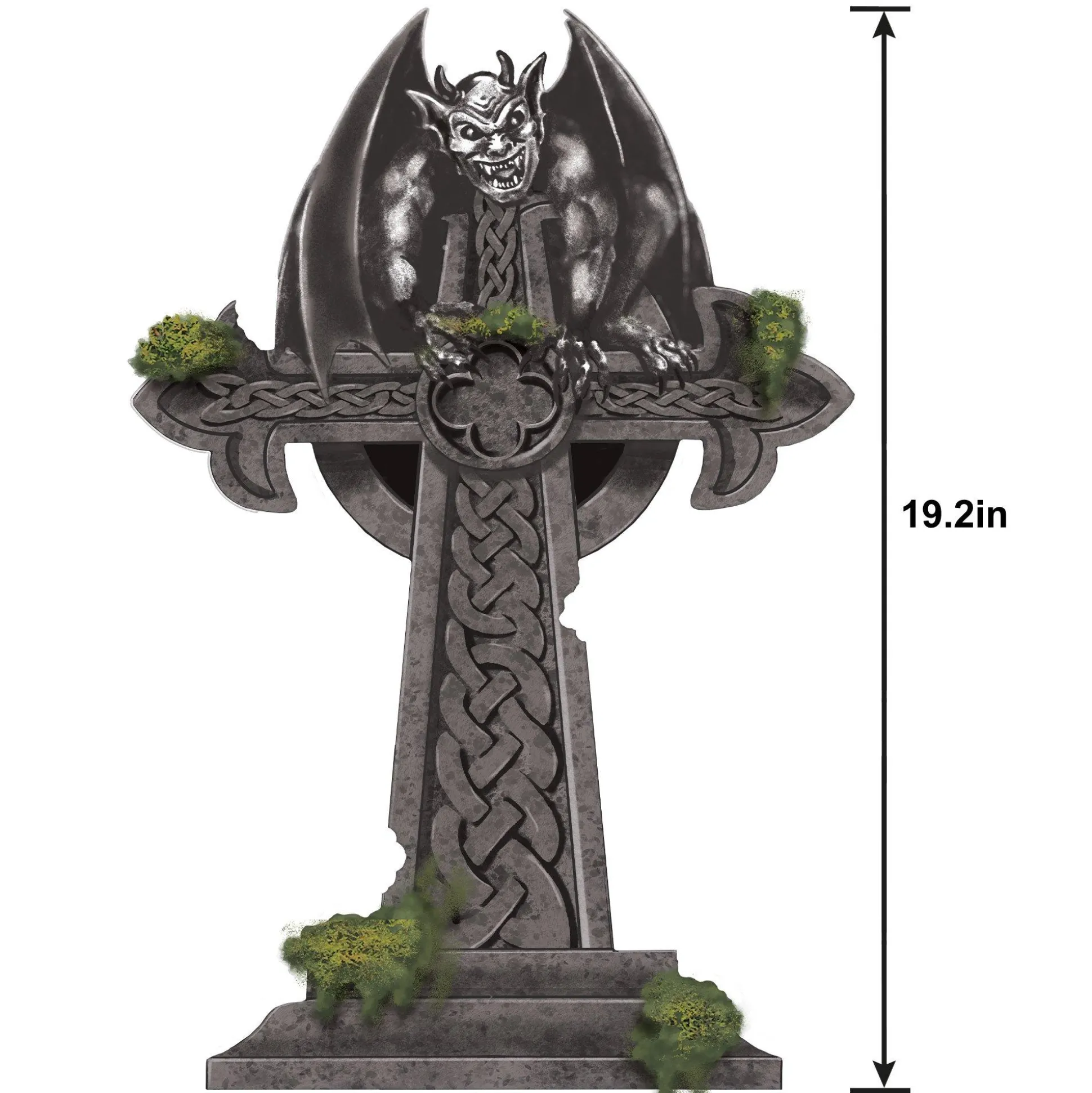 Party City Living Gargoyle Tombstone, 9.8In X 19.2In| Tombstones & Fencing
