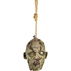 Party City Maggot & Pest Infested Head Latex & Rope Hanging Decoration, 7.7In X 11In| Chop Shop