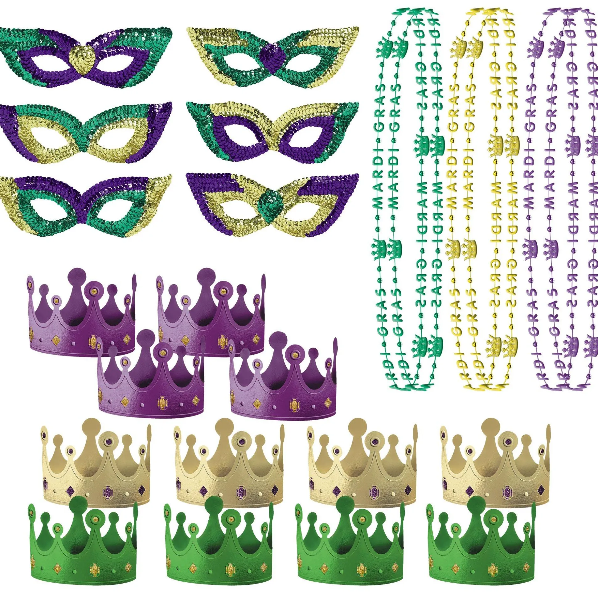 Store Mardi Gras Party Kit 24Pc Masquerade