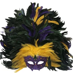Clearance Mardi Gras Peacock Feather Mask Masquerade