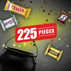 New Chocolate Favorites Halloween Minis Mix, 61.85Oz, 225Pc Chocolate Candy