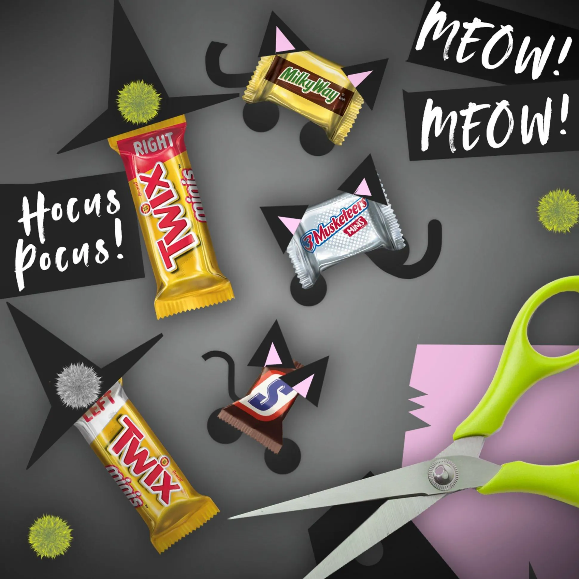 New Chocolate Favorites Halloween Minis Mix, 61.85Oz, 225Pc Chocolate Candy