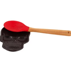 Party City Matte Black Stone Skull Spoon Rest, 4.6In X 6.3In| Wicked Haunting