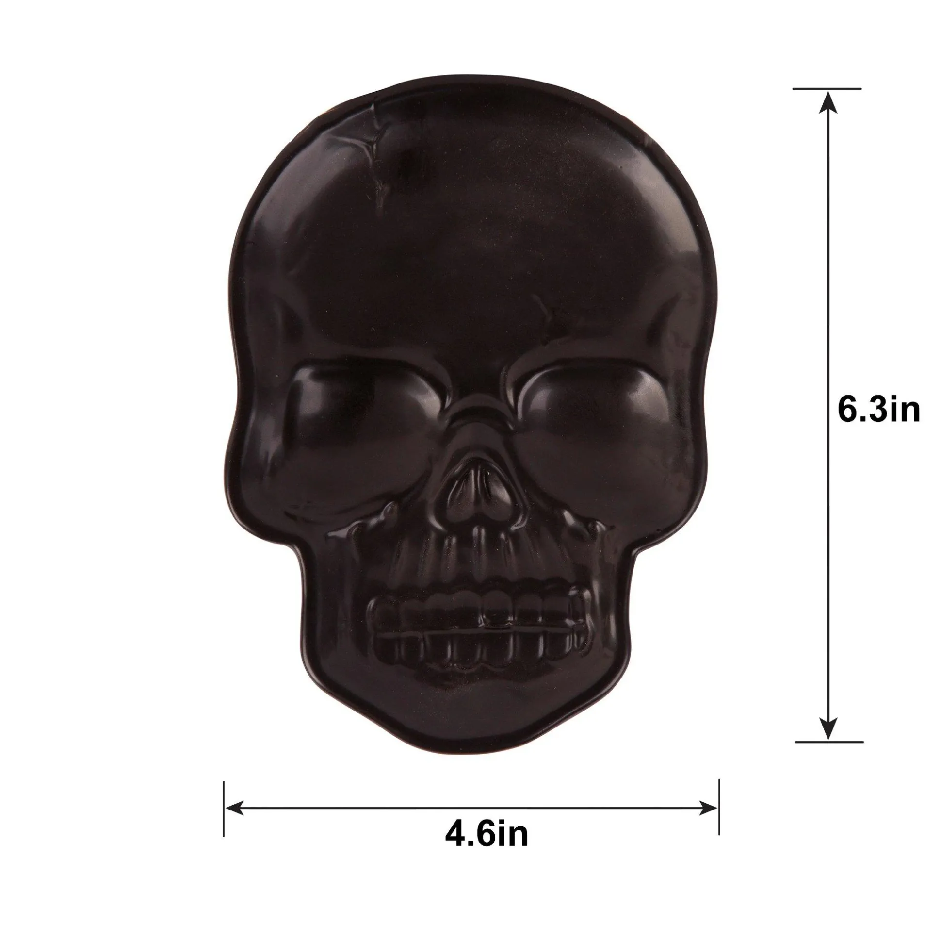 Party City Matte Black Stone Skull Spoon Rest, 4.6In X 6.3In| Boneyard Glam