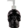 Party City Matte Black Stone Skull Soap Dispenser, 3.5In X 6.9In| Home Décor