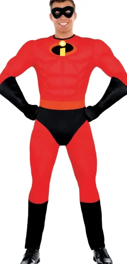 Flash Sale Mens Mr. Incredible Muscle Costume - The Incredibles Men Superhero