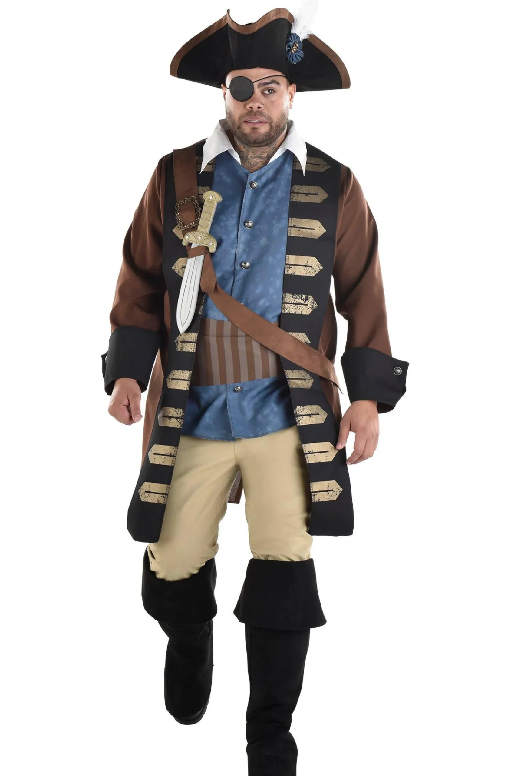 Clearance Men's Shipwreck Pirate Plus Size Costume Plus Size Costumes