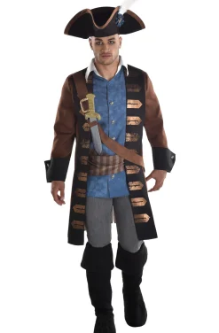 Cheap Men's Shipwrecked Pirate Costume Men Pirate