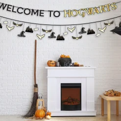 Party City Metallic Harry Potter Cardstock Banners, 12Ft, 2Ct| Decorations