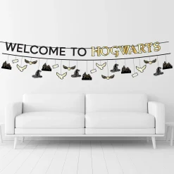 Party City Metallic Harry Potter Cardstock Banners, 12Ft, 2Ct| Harry Potter Hogwarts