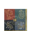 Party City Metallic Hogwarts United Paper Beverage Napkins, 5In, 16Ct - Harry Potter| Harry Potter Hogwarts