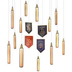 Party City Metallic Hogwarts United Cardstock Hanging Decorations, 24Ct - Harry Potter| Harry Potter Hogwarts