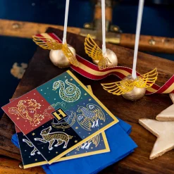 Party City Metallic Hogwarts United Paper Lunch Napkins, 6.5In, 16Ct - Harry Potter| Harry Potter Hogwarts