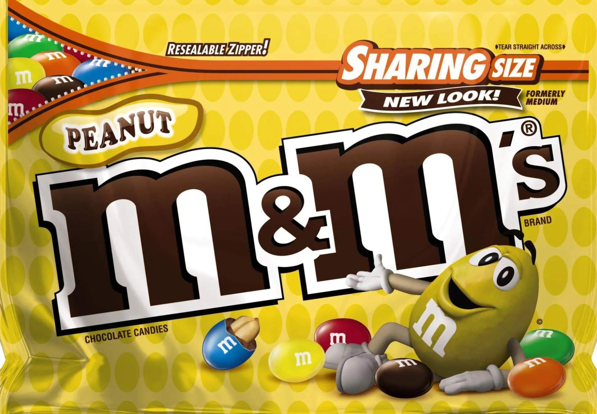 Hot Milk Chocolate Peanut M&M's - Share Size Chocolate Candy