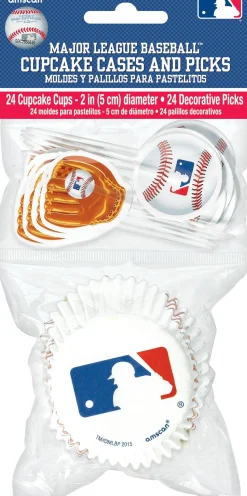 Flash Sale Baseball Cupcake Decorating Kit For 24 Baking Cups