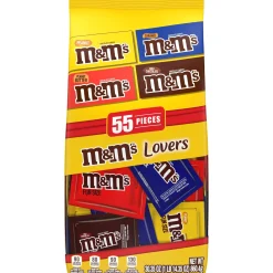 Clearance M&M's Lovers Chocolate Candies Variety Mix Bag, 30.35Oz, 55Pc - Caramel, Milk Chocolate, Peanut & Peanut Butter Chocolate Candy