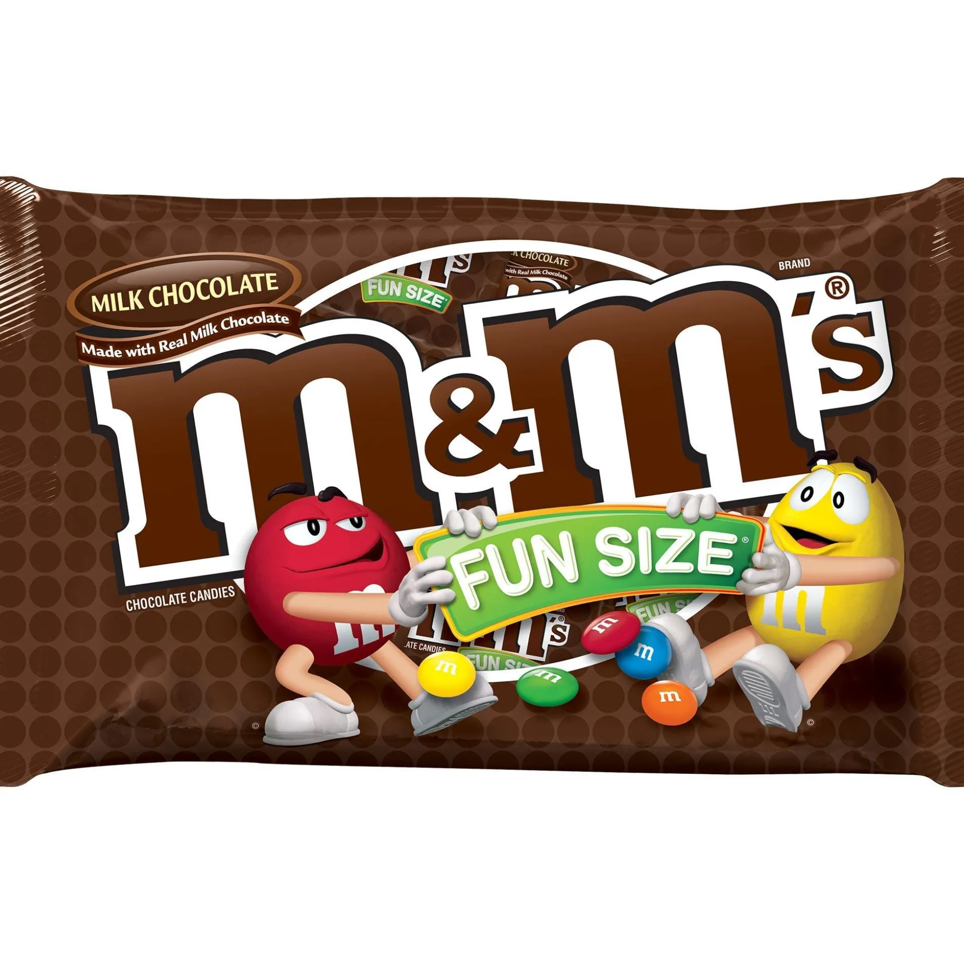 Cheap M&M's Milk Chocolate Candies Fun Size Pouches Bag, 21Pc Bulk Candy