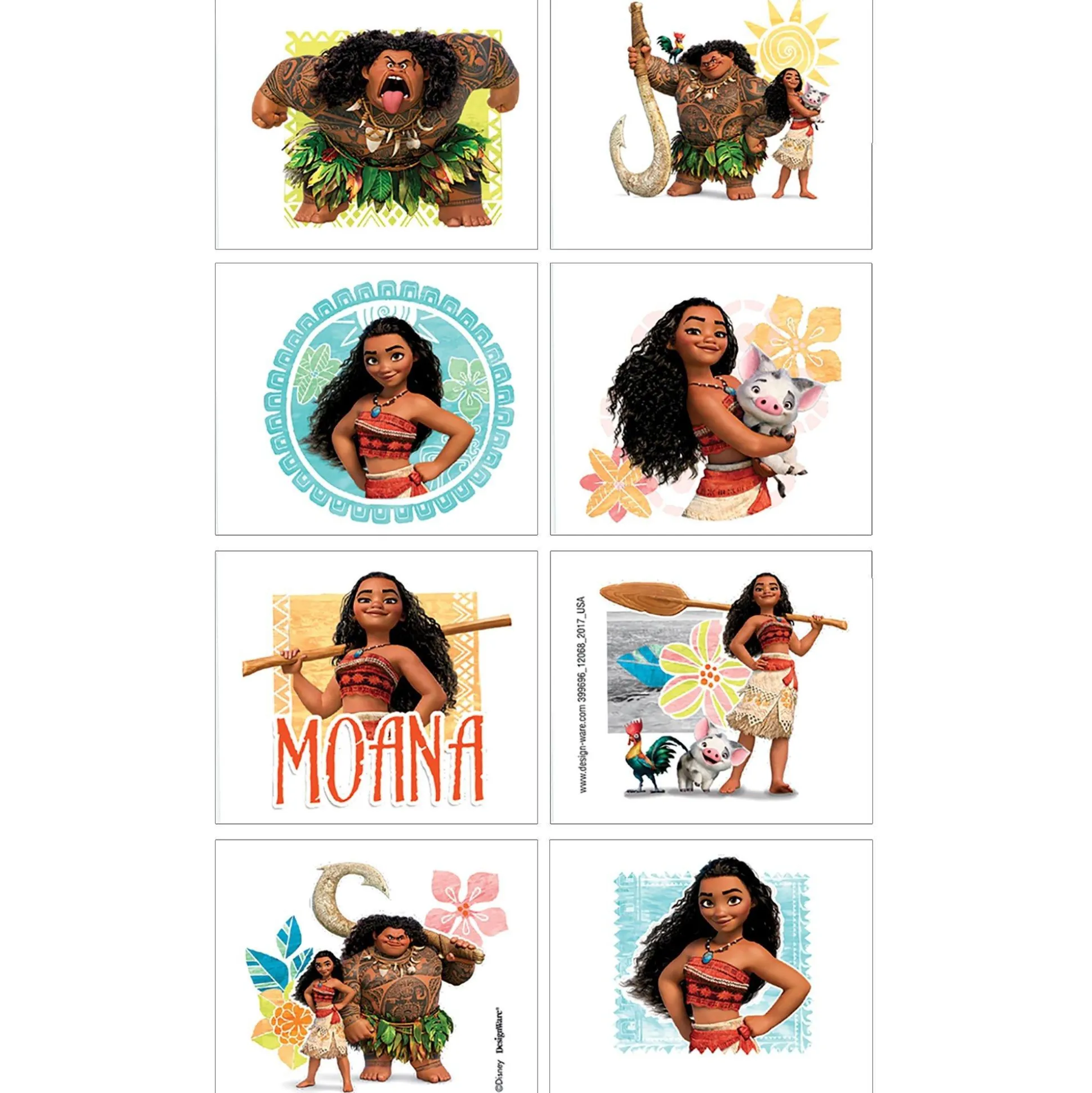 Sale Moana Tattoos 1 Sheet Makeup