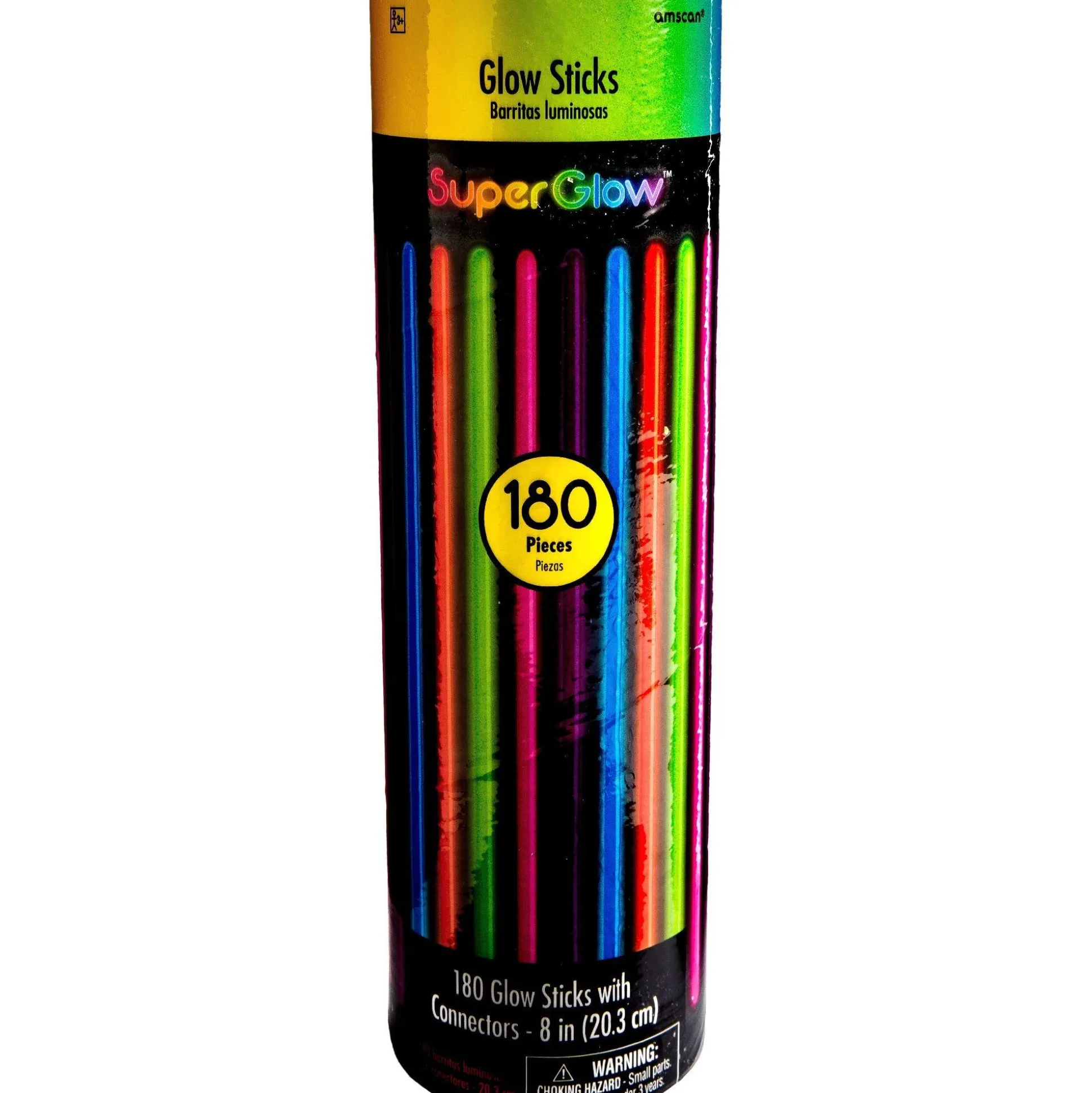 Party City Multicolor Glow Bracelets 180Ct| Glow Sticks & Safety Lights