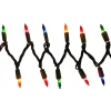 Party City Multicolor Incandescent String Lights, 100 Mini Bulbs, 21Ft| Strobe Lights & Black Lights