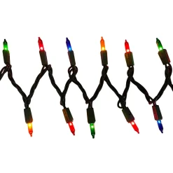 Party City Multicolor Incandescent String Lights, 100 Mini Bulbs, 21Ft| Strobe Lights & Black Lights