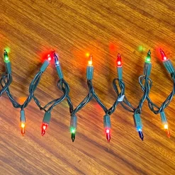 Party City Multicolor Incandescent String Lights, 100 Mini Bulbs, 21Ft| Strobe Lights & Black Lights