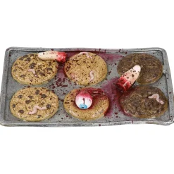 Party City Nasty Cookie Tray Latex Prop, 10.75In X 7In| Creepy Carnival
