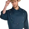 Party City Navy Blue Cowboy Collared Shirt For Adults|Men Cowboy & Western