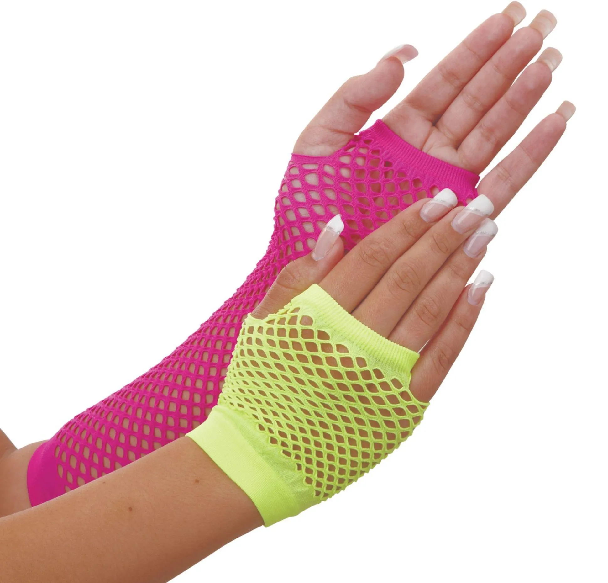 Discount Neon Fishnet Gloves Gloves