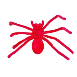 Party City Neon Pink Black Light Reactive Fabric Spider, 22.8In| Window & Wall Décor