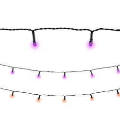 Party City Orange & Purple String Lights| Strobe Lights & Black Lights