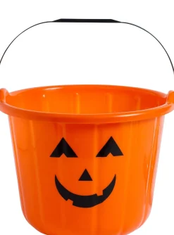 Party City Orange Jack-O'-Lantern Treat Bucket| Trick-Or-Treat Bags & Buckets