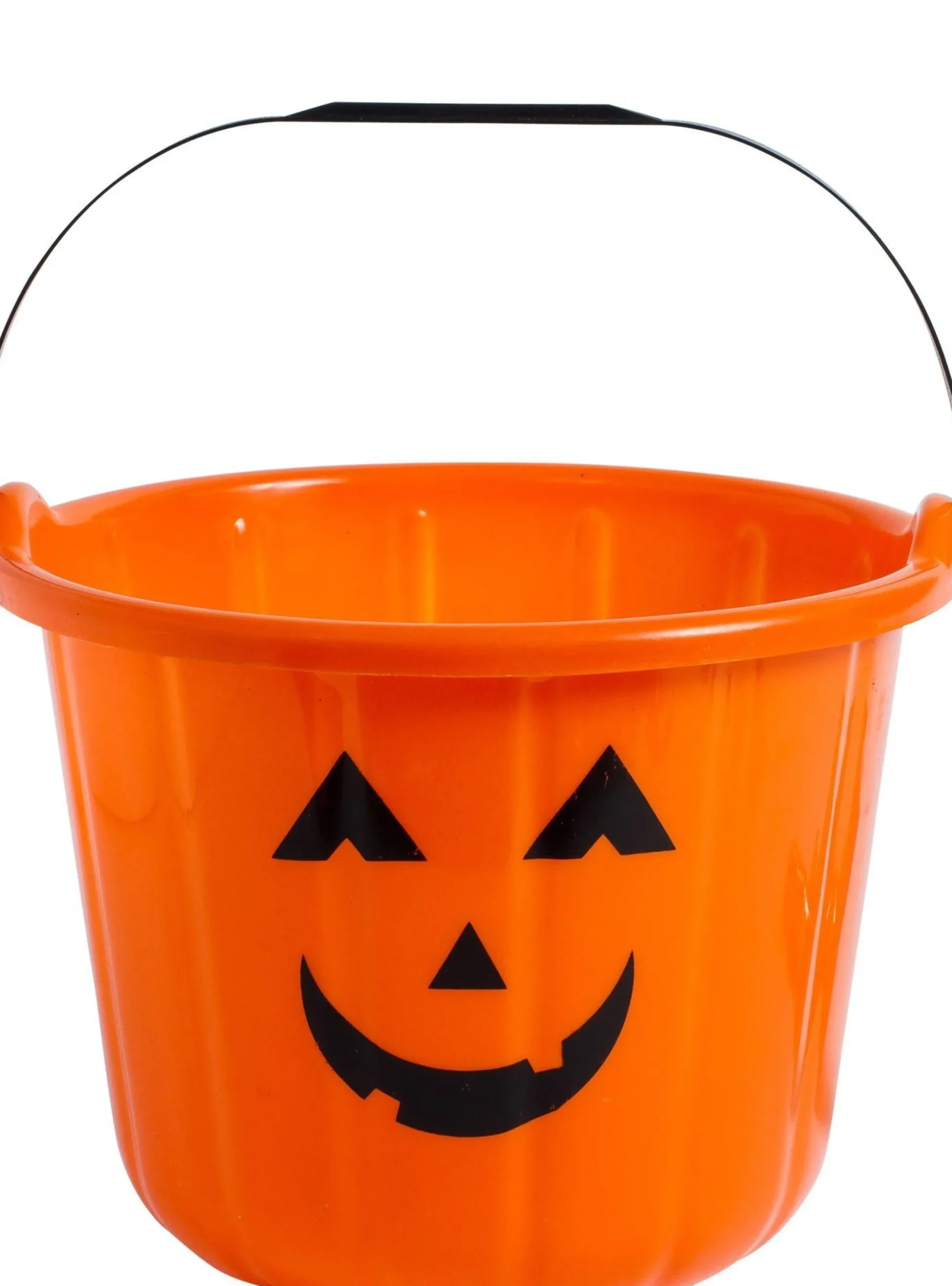 Party City Orange Jack-O'-Lantern Treat Bucket| Trick-Or-Treat Bags & Buckets