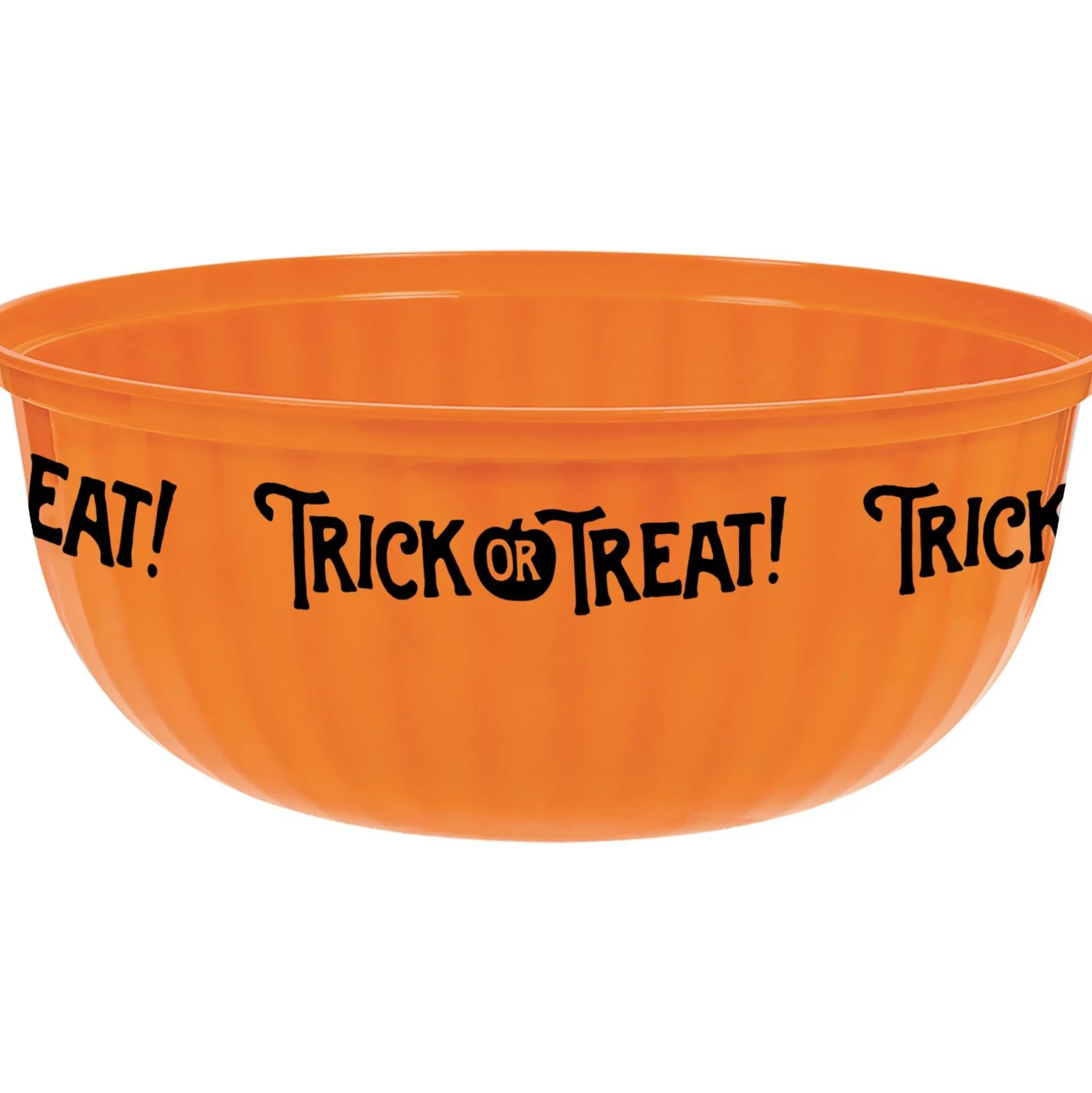Party City Orange Trick-Or-Treat Plastic Serving Bowl| Wicked Haunting