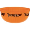Party City Orange Trick-Or-Treat Plastic Serving Bowl| Spooky Friends