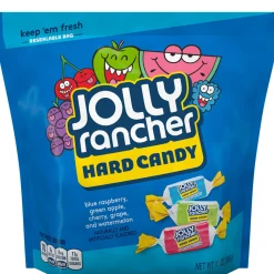 Discount Original Hard Candy Resealable Bag, 65Pc - Blue Raspberry, Cherry, Grape, Green Apple & Watermelon Bulk Candy