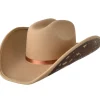 New Oversized Debossed Cowgirl Hat Cowboy
