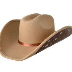 New Oversized Debossed Cowgirl Hat Cowboy