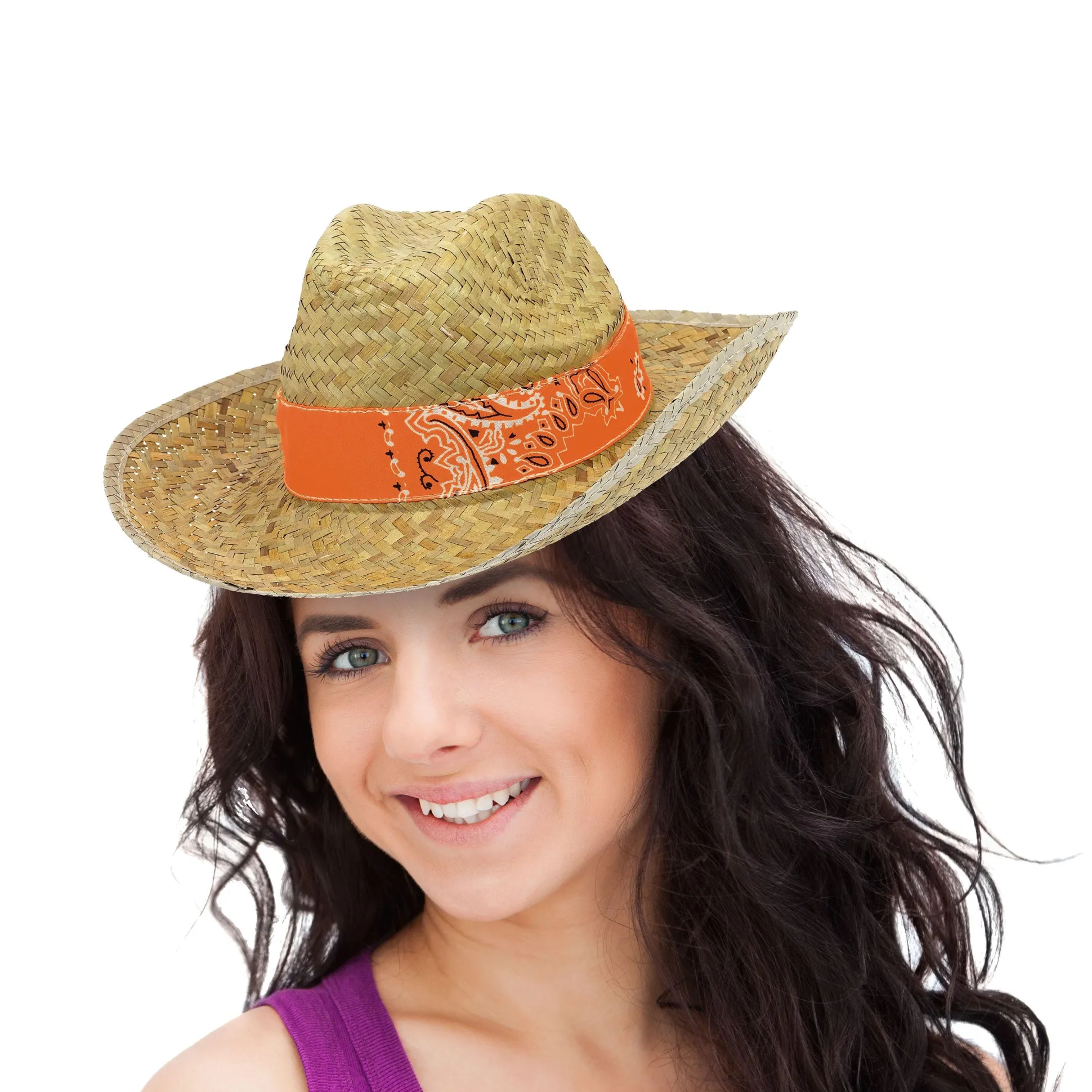 New Paisley Straw Cowboy Hat Cowboy