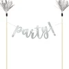 Shop Party Letter Banner Cake Topper Baking Supplies